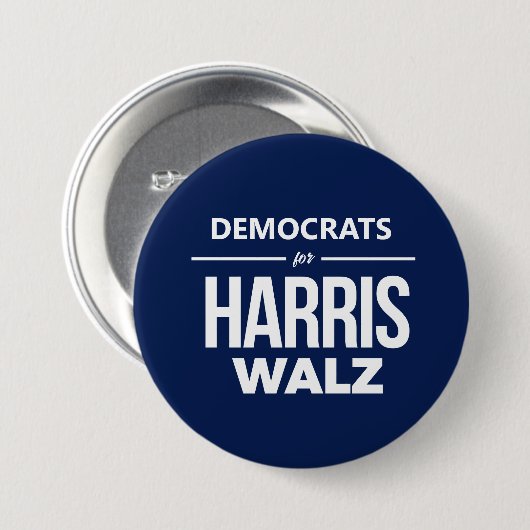 Harris Walzの民主党員 缶バッジ (正面&裏面)