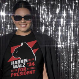 Harris Walz子なしキャットレディースTシャツ Tシャツ