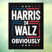 Harris Walz明らかにHarris Waltz 2024選挙 ウィンドウサイン (シート3)