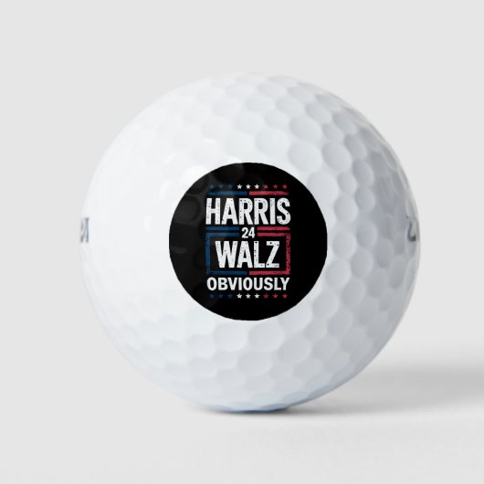 Harris Walz明らかにHarris Waltz 2024選挙 ゴルフボール (正面)