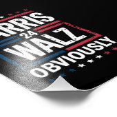 Harris Walz明らかにHarris Waltz 2024選挙 フォトプリント (角)