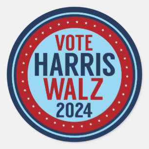 Harris Walz氏の2024年大統領選挙に投票 ラウンドシール