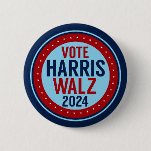 Harris Walz氏の2024年大統領選挙に投票 缶バッジ