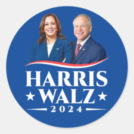 Harris Walz選挙キャンペーン2024写真 ラウンドシール
