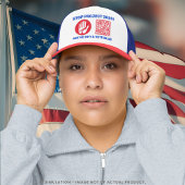 Harris/Walz 'ストップ Project 2025! 青いQRコードの投票 キャップ