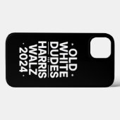 Harris Walz 民主党を支持する白人おじさんたち Case-Mate iPhoneケース (裏面 (横))
