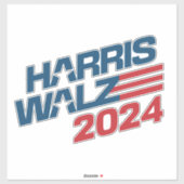 Harris Walz 2024カスタムカットビニールステッカー シール (シート)
