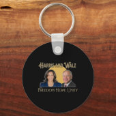 Harris Walz 2024カマラティム社長兼副社長 キーホルダー (正面)