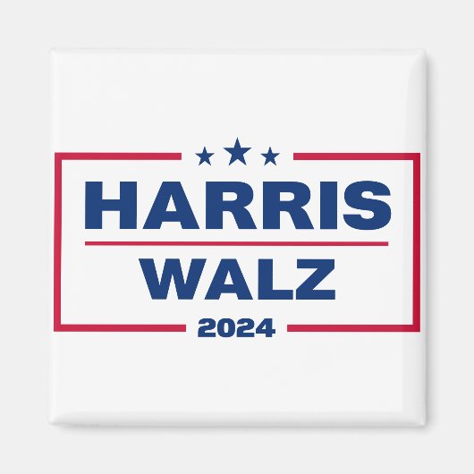 Harris Walz 2024カマラハリスティムワルツ選挙 マグネット (正面)
