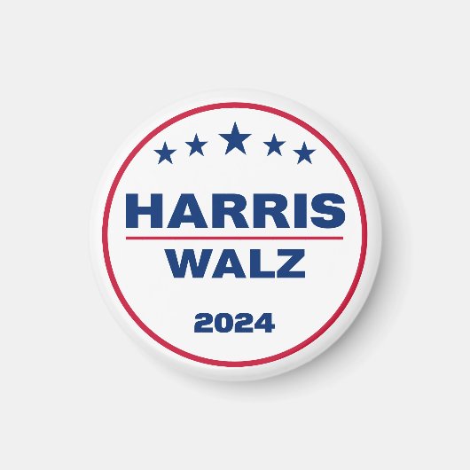 Harris Walz 2024カマラハリスティムワルツ選挙 マグネット (正面)