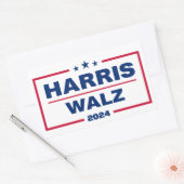 Harris Walz 2024カマラハリスティムワルツ選挙 長方形シール (封筒)