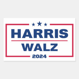 Harris Walz 2024カマラハリスティムワルツ選挙 長方形シール