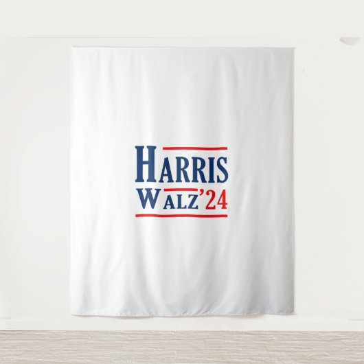 Harris Walz 2024カマラハリス社長ティム・ウォルズ タペストリー (正面)