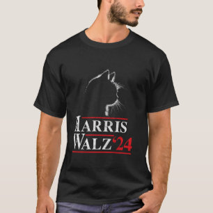 Harris Walz 2024キャットレディースカマラハリスティムワルツ Tシャツ
