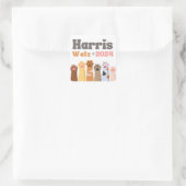 Harris Walz 2024キャットレディースデモクラット選挙 スクエアシール (バッグ)