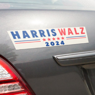 Harris Walz 2024キャンペーンアイボリーバンパーステッカー バンパーステッカー