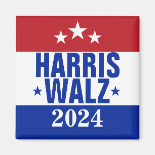 Harris Walz 2024キャンペーンレッドブルー マグネット