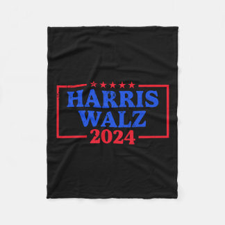 Harris Walz 2024キャンペーンロゴデモクラットスローガンKam フリースブランケット