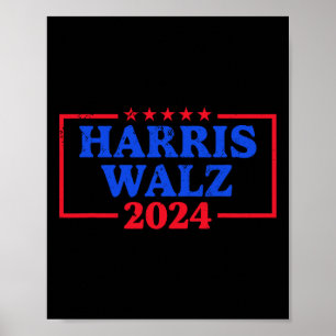 Harris Walz 2024キャンペーンロゴデモクラットスローガンKam ポスター