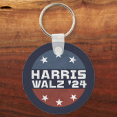Harris Walz 2024キャンペーン米国国旗 キーホルダー (正面)