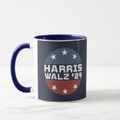Harris Walz 2024キャンペーン米国国旗 マグカップ (左)