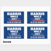 Harris Walz 2024キャンペーン 長方形シール (シート)