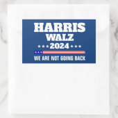 Harris Walz 2024キャンペーン 長方形シール (バッグ)