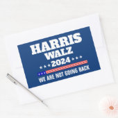 Harris Walz 2024キャンペーン 長方形シール (封筒)