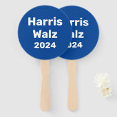 Harris / Walz 2024キャンペ大統領のーン ハンドファン (正面&裏面)