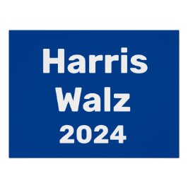 Harris / Walz 2024キャンペ大統領のーン ポスター