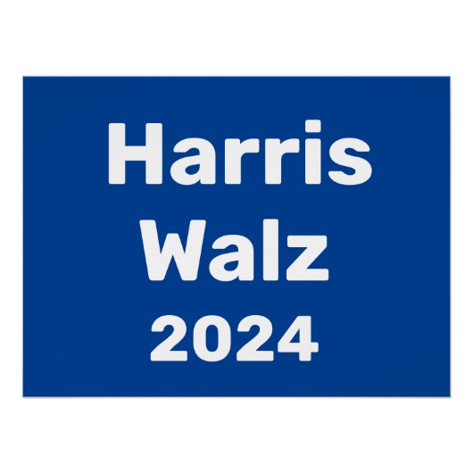 Harris / Walz 2024キャンペ大統領のーン ポスター (正面)