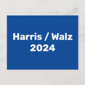Harris / Walz 2024キャンペ大統領のーン ポストカード (正面)