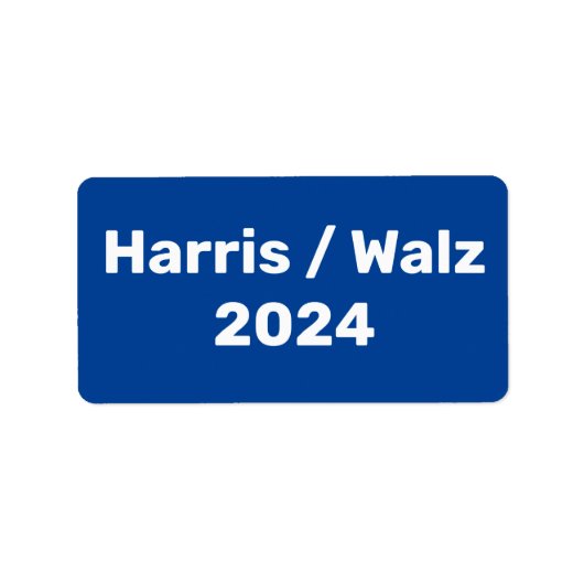 Harris / Walz 2024キャンペ大統領のーン ラベル (正面)