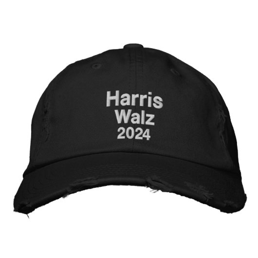 Harris / Walz 2024キャンペ大統領のーン 刺繍入りキャップ (正面)