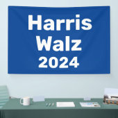 Harris / Walz 2024キャンペ大統領のーン 横断幕 (トレードショー)