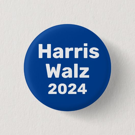 Harris / Walz 2024キャンペ大統領のーン 缶バッジ (正面)