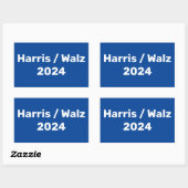 Harris / Walz 2024キャンペ大統領のーン 長方形シール (シート)
