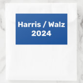 Harris / Walz 2024キャンペ大統領のーン 長方形シール (バッグ)