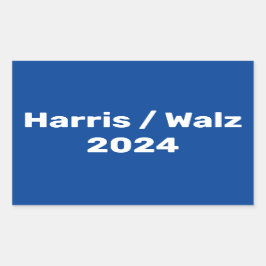 Harris / Walz 2024キャンペ大統領のーン 長方形シール