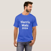 Harris / Walz 2024キャンペ大統領のーン Tシャツ (正面フル)