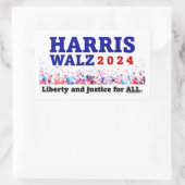 Harris Walz 2024ステッカー 長方形シール (バッグ)