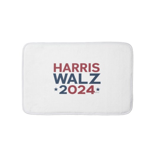 Harris walz 2024トレンドデザイン バスマット (正面)
