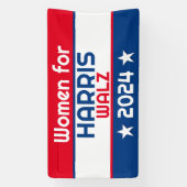 Harris Walz 2024ビッグの女性 横断幕 (縦)