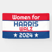 Harris Walz 2024ビッグの女性 横断幕 (横)
