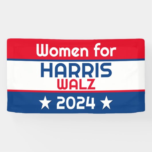 Harris Walz 2024ビッグの女性 横断幕 (横)