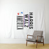 Harris Walz 2024ピン タペストリー (インサイチュ(横))