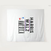 Harris Walz 2024ピン タペストリー (正面(横))