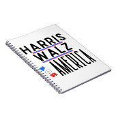 Harris Walz 2024ピン ノートブック (右側)