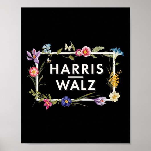 Harris Walz 2024フローラ花Harris Waltz 2024 ポスター (正面)