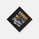 Harris Walz 2024一緒に私たちは選挙LGBTQIAすることができる スタンダードカクテルナプキン (角)